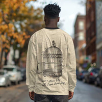 Maya Angelou Long Sleeve Shirt I Know Why The Caged Bird Sings - Wonder Print Shop