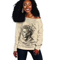 Maya Angelou Off Shoulder Sweater I Know Why The Caged Bird Sings - Wonder Print Shop