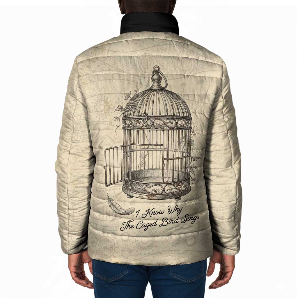 Maya Angelou Padded Jacket I Know Why The Caged Bird Sings - Wonder Print Shop