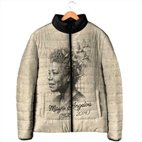 Maya Angelou Padded Jacket I Know Why The Caged Bird Sings - Wonder Print Shop