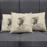 Maya Angelou Pillow Cover I Know Why The Caged Bird Sings - Wonder Print Shop