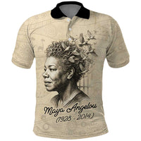 Maya Angelou Polo Shirt I Know Why The Caged Bird Sings - Wonder Print Shop