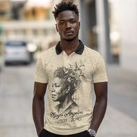 Maya Angelou Polo Shirt I Know Why The Caged Bird Sings - Wonder Print Shop