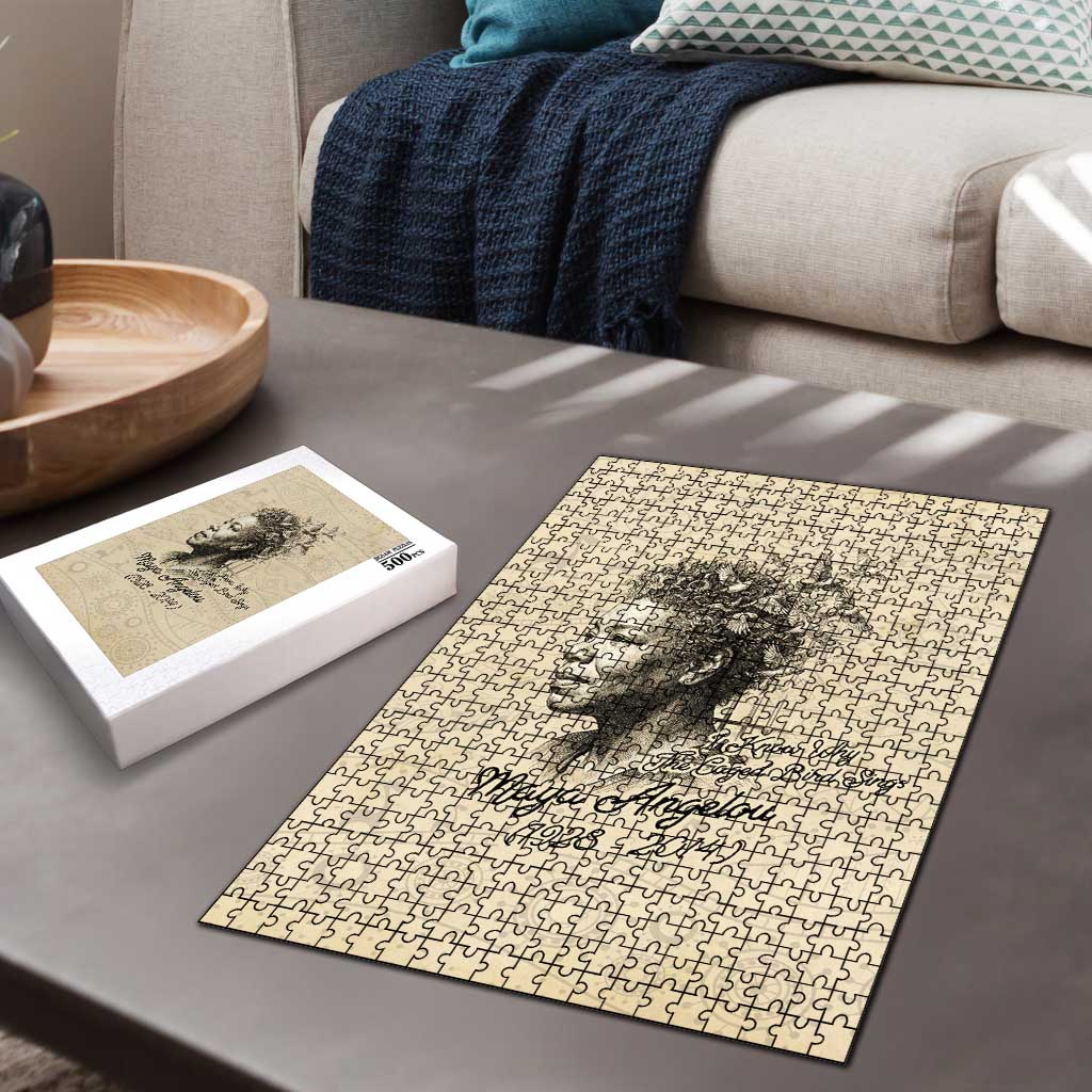 Maya Angelou Puzzle I Know Why The Caged Bird Sings - Wonder Print Shop
