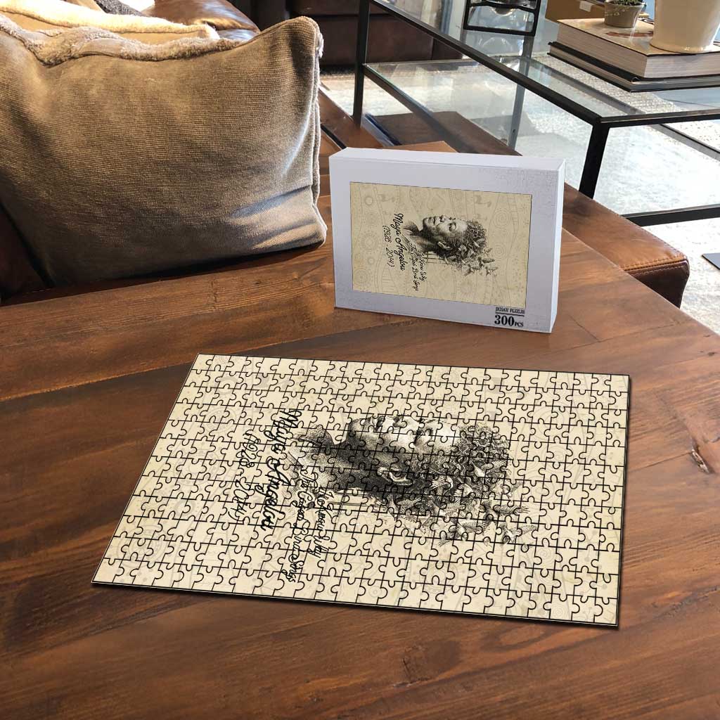 Maya Angelou Puzzle I Know Why The Caged Bird Sings - Wonder Print Shop
