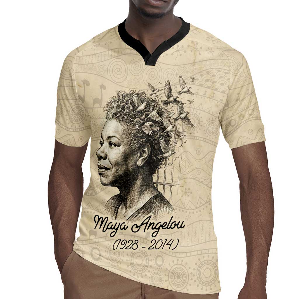 Maya Angelou Rugby Jersey I Know Why The Caged Bird Sings - Wonder Print Shop