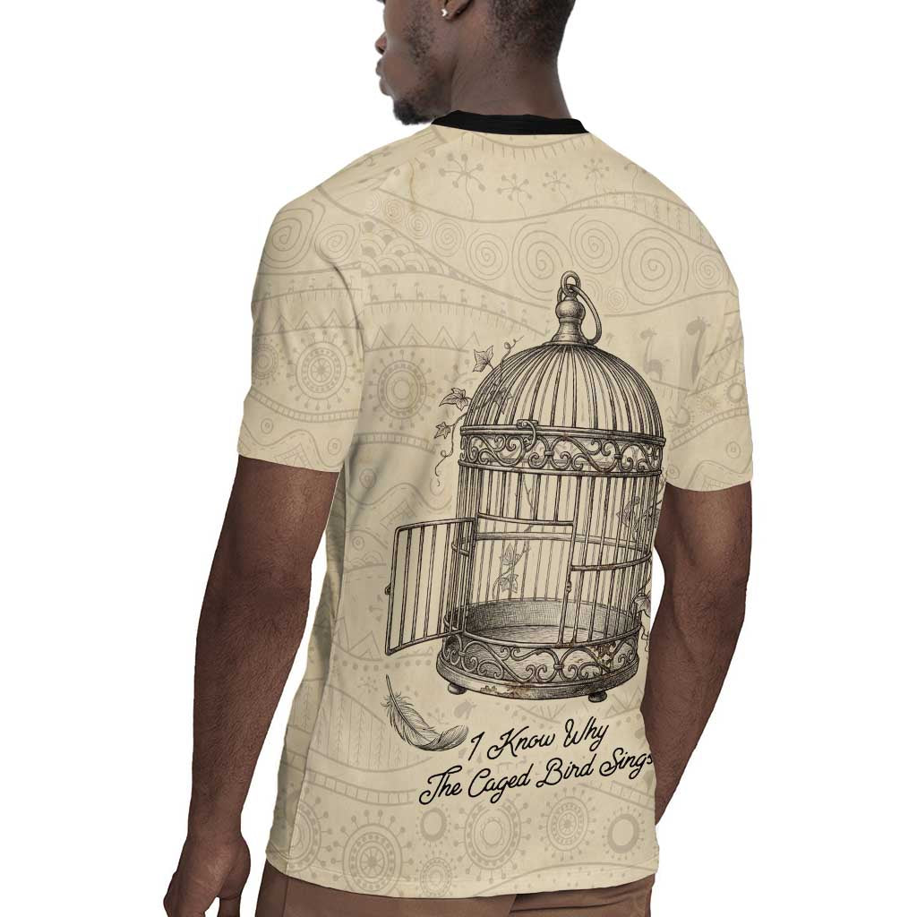 Maya Angelou Rugby Jersey I Know Why The Caged Bird Sings - Wonder Print Shop