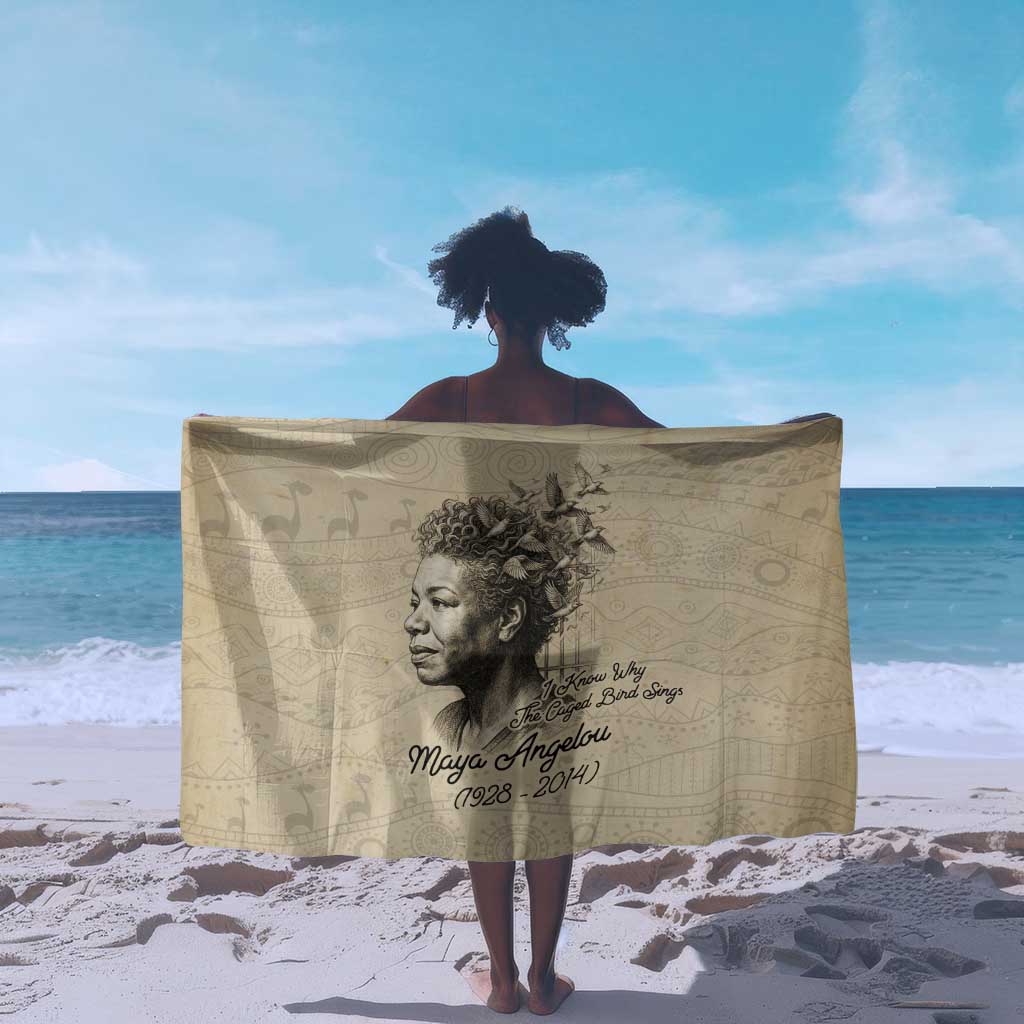 Maya Angelou Sarong I Know Why The Caged Bird Sings - Wonder Print Shop