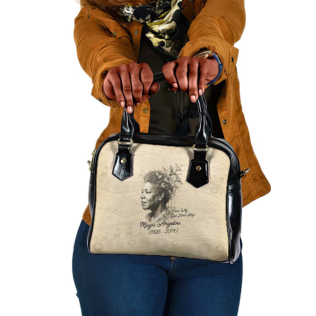 Maya Angelou Shoulder Handbag I Know Why The Caged Bird Sings - Wonder Print Shop
