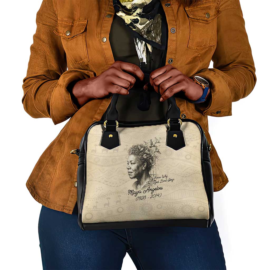Maya Angelou Shoulder Handbag I Know Why The Caged Bird Sings - Wonder Print Shop