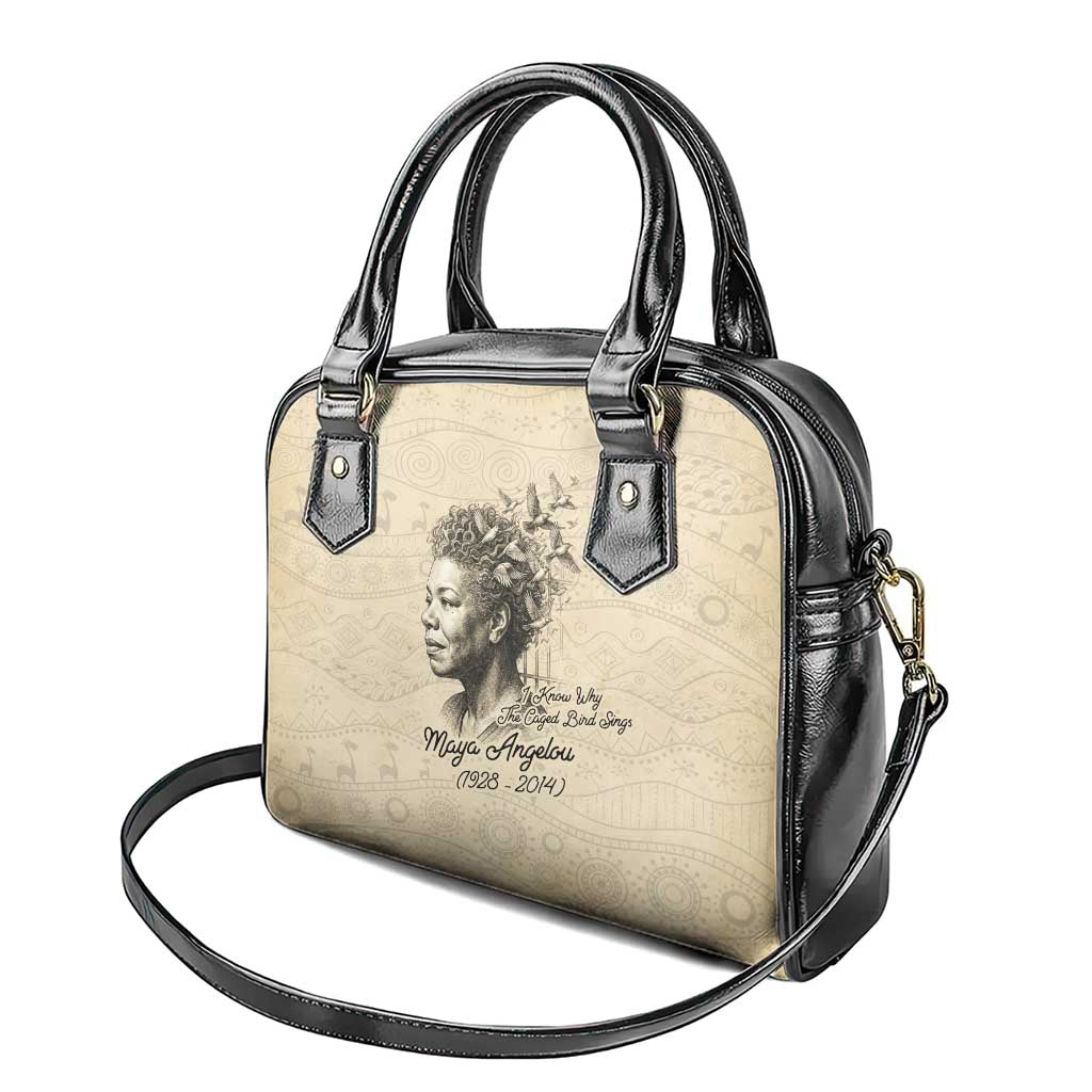 Maya Angelou Shoulder Handbag I Know Why The Caged Bird Sings - Wonder Print Shop