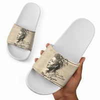 Maya Angelou Slide Sandals I Know Why The Caged Bird Sings - Wonder Print Shop