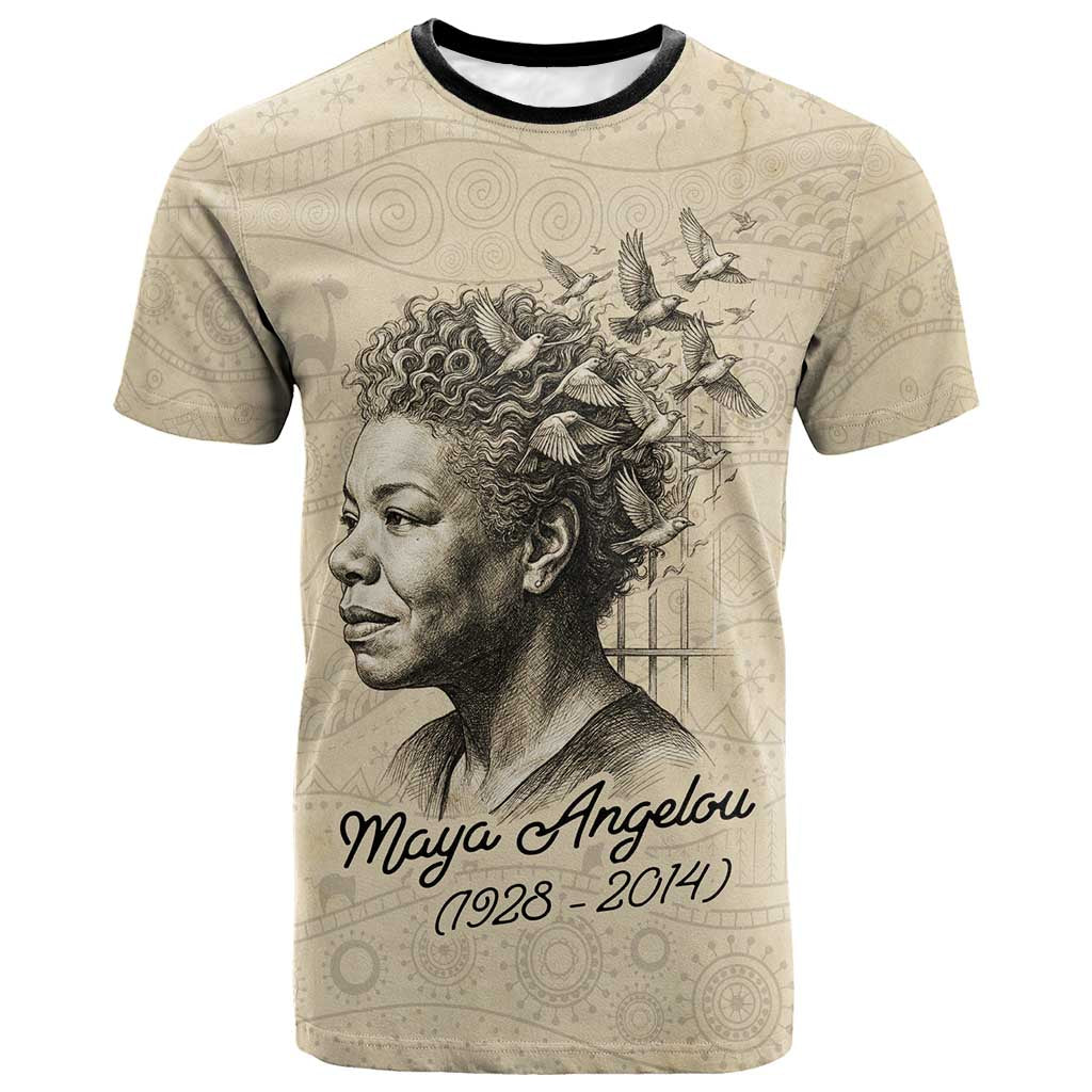 Maya Angelou T shirt I Know Why The Caged Bird Sings - Wonder Print Shop