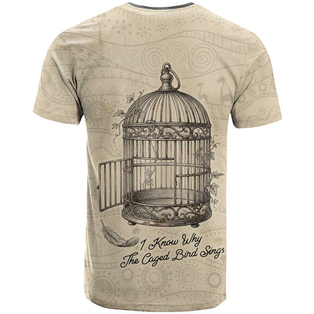 Maya Angelou T shirt I Know Why The Caged Bird Sings - Wonder Print Shop