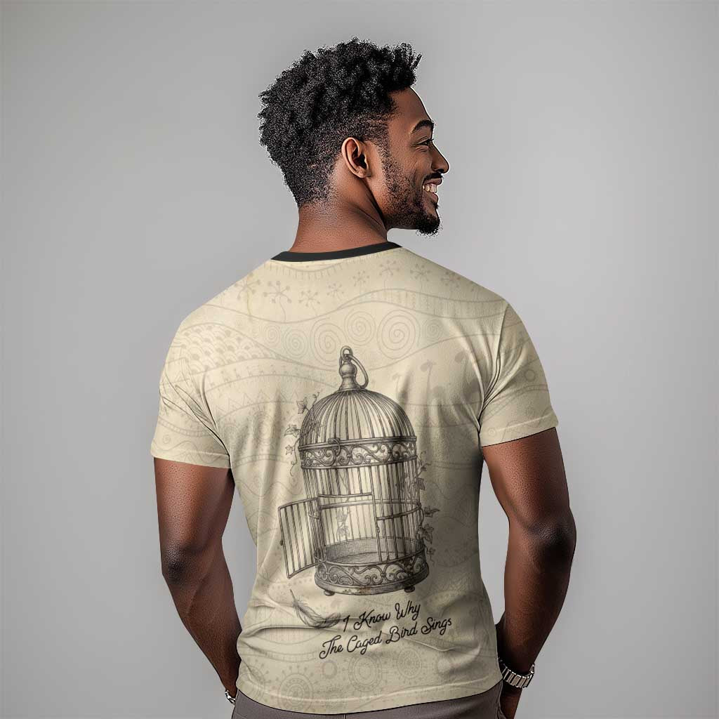 Maya Angelou T shirt I Know Why The Caged Bird Sings - Wonder Print Shop