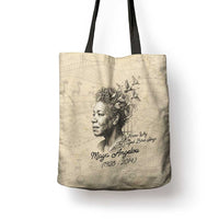 Maya Angelou Tote Bag I Know Why The Caged Bird Sings - Wonder Print Shop