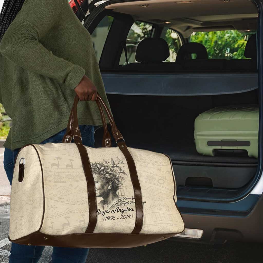 Maya Angelou Travel Bag I Know Why The Caged Bird Sings - Wonder Print Shop