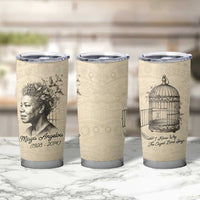 Maya Angelou Tumbler Cup I Know Why The Caged Bird Sings - Wonder Print Shop