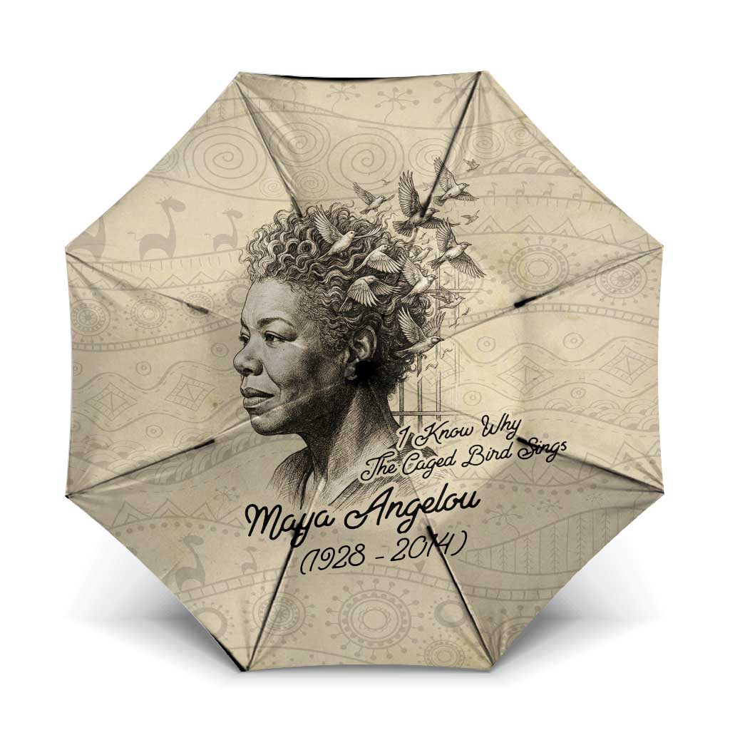 Maya Angelou Umbrella I Know Why The Caged Bird Sings - Wonder Print Shop