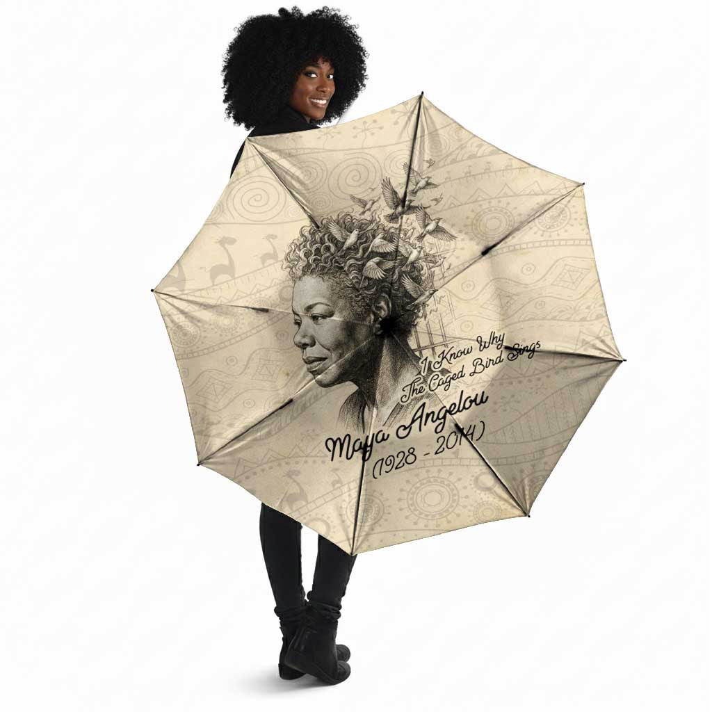 Maya Angelou Umbrella I Know Why The Caged Bird Sings - Wonder Print Shop
