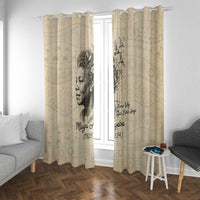 Maya Angelou Window Curtain I Know Why The Caged Bird Sings - Wonder Print Shop