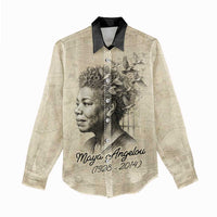 Maya Angelou Women Casual Shirt I Know Why The Caged Bird Sings - Wonder Print Shop