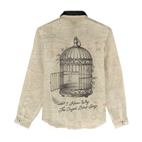 Maya Angelou Women Casual Shirt I Know Why The Caged Bird Sings - Wonder Print Shop