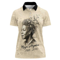 Maya Angelou Women Polo Shirt I Know Why The Caged Bird Sings - Wonder Print Shop