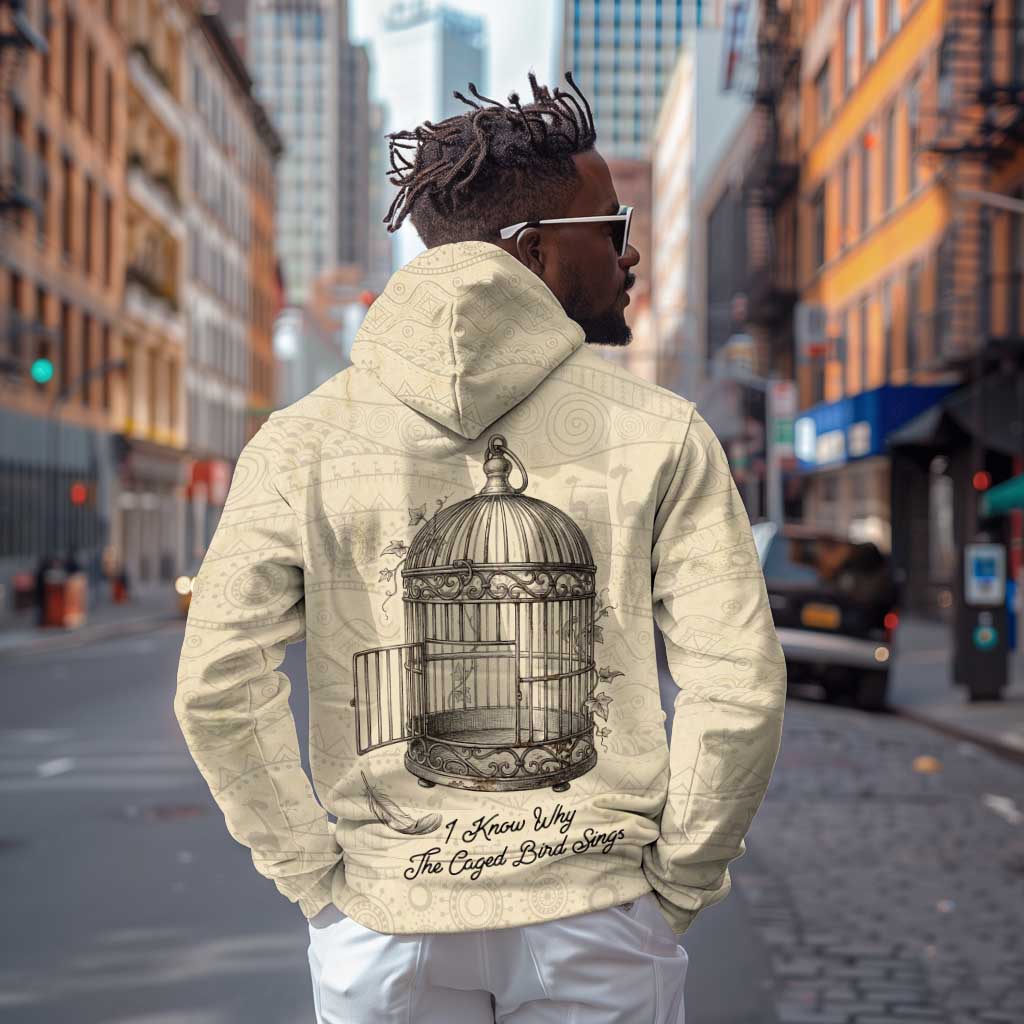 Maya Angelou Zip Hoodie I Know Why The Caged Bird Sings - Wonder Print Shop