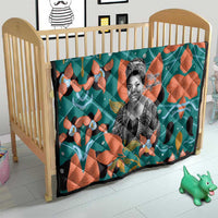 Maya Angelou Quilt Inspirational Quote Design Vibrant Teal and Orange Leaf Motif - Wonder Print Shop
