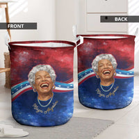 Maya Angelou Laundry Basket Inspirational Life Mission Quote Celebration of Joy Passion and Compassion - Wonder Print Shop