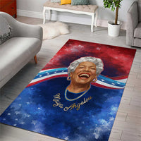Maya Angelou Area Rug Inspirational Life Mission Quote Celebration of Joy Passion and Compassion - Wonder Print Shop
