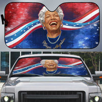 Maya Angelou Auto Sun Shade Inspirational Life Mission Quote Celebration of Joy Passion and Compassion - Wonder Print Shop
