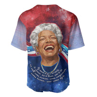 Maya Angelou Baseball Jersey Inspirational Life Mission Quote Celebration of Joy Passion and Compassion - Wonder Print Shop