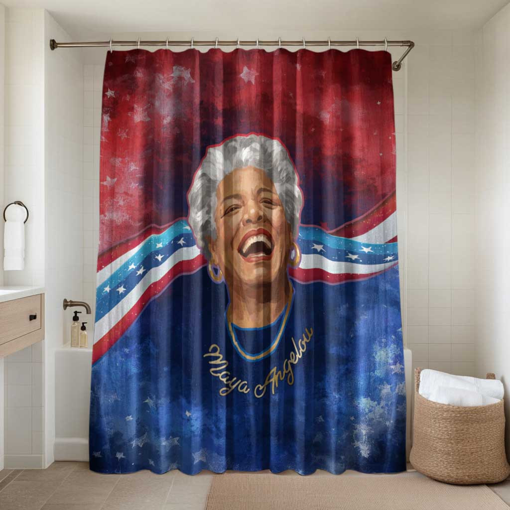 Maya Angelou Bathroom Set Inspirational Life Mission Quote Celebration of Joy Passion and Compassion - Wonder Print Shop