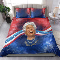 Maya Angelou Bedding Set Inspirational Life Mission Quote Celebration of Joy Passion and Compassion - Wonder Print Shop