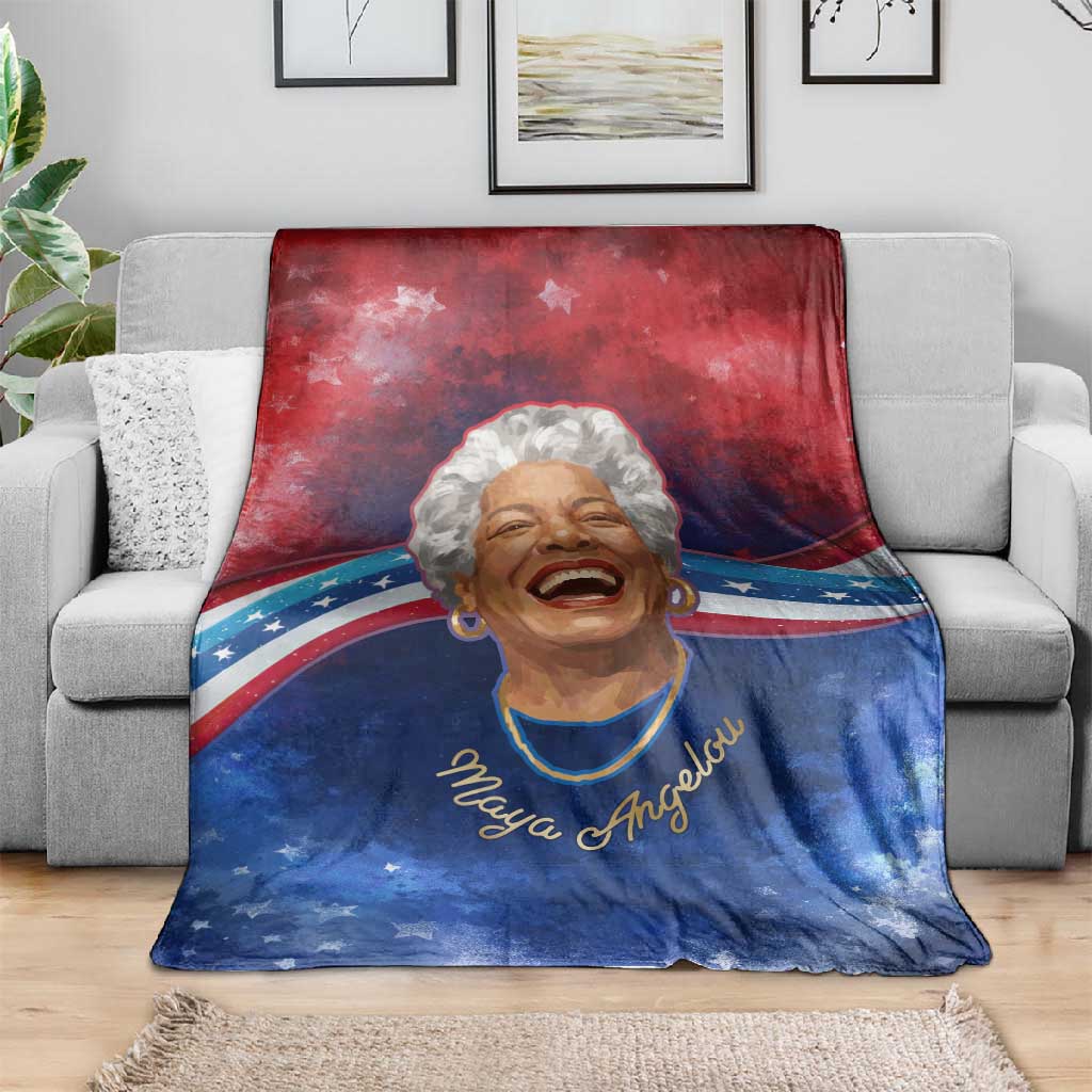Maya Angelou Blanket Inspirational Life Mission Quote Celebration of Joy Passion and Compassion - Wonder Print Shop
