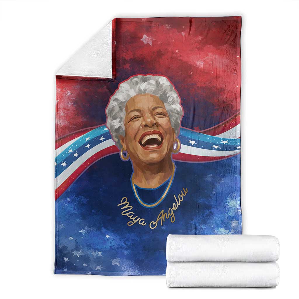 Maya Angelou Blanket Inspirational Life Mission Quote Celebration of Joy Passion and Compassion - Wonder Print Shop