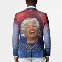 Maya Angelou Blazer Inspirational Life Mission Quote Celebration of Joy Passion and Compassion - Wonder Print Shop