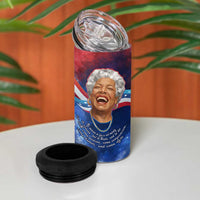Maya Angelou 4 in 1 Can Cooler Tumbler Inspirational Life Mission Quote Celebration of Joy Passion and Compassion - Wonder Print Shop