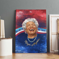 Maya Angelou Canvas Wall Art Inspirational Life Mission Quote Celebration of Joy Passion and Compassion - Wonder Print Shop