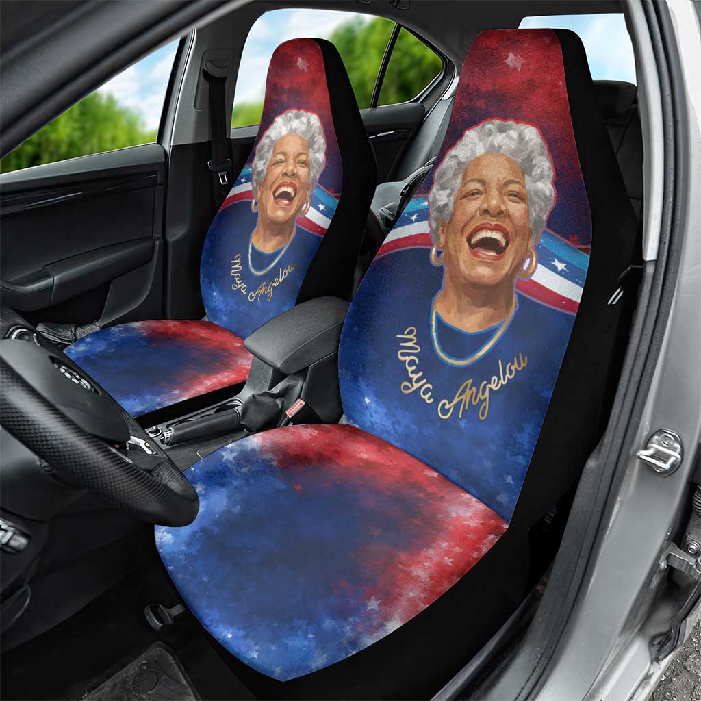 Maya Angelou Car Seat Cover Inspirational Life Mission Quote Celebration of Joy Passion and Compassion - Wonder Print Shop