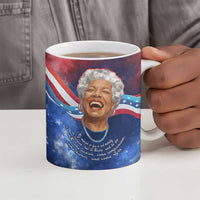 Maya Angelou Ceramic Mug Inspirational Life Mission Quote Celebration of Joy Passion and Compassion - Wonder Print Shop
