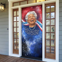 Maya Angelou Door Cover Inspirational Life Mission Quote Celebration of Joy Passion and Compassion - Wonder Print Shop