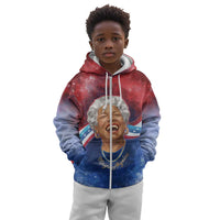 Maya Angelou Kid Hoodie Inspirational Life Mission Quote Celebration of Joy Passion and Compassion - Wonder Print Shop