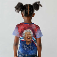 Maya Angelou Kid T shirt Inspirational Life Mission Quote Celebration of Joy Passion and Compassion - Wonder Print Shop