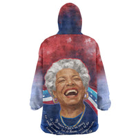 Maya Angelou Kid Wearable Blanket Hoodie Inspirational Life Mission Quote Celebration of Joy Passion and Compassion - Wonder Print Shop