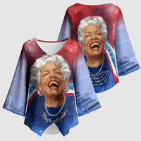 Maya Angelou Kimono Sleeve Blouse Inspirational Life Mission Quote Celebration of Joy Passion and Compassion - Wonder Print Shop