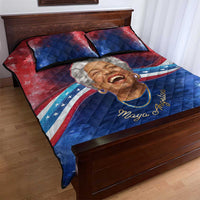 Maya Angelou Quilt Bed Set Inspirational Life Mission Quote Celebration of Joy Passion and Compassion - Wonder Print Shop