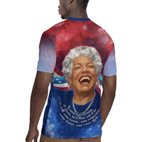 Maya Angelou Rugby Jersey Inspirational Life Mission Quote Celebration of Joy Passion and Compassion - Wonder Print Shop